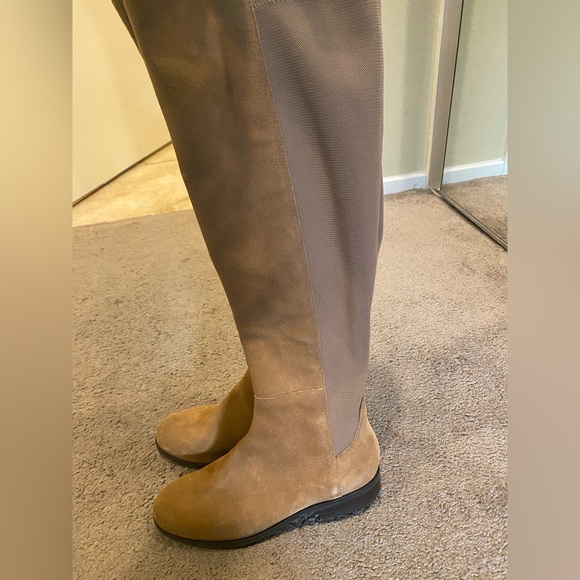 New no box- cole Haan Isabelle over the knee boot whiskey suede size 7.5B - Picture 9 of 11